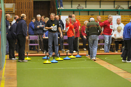 Indoor Curling op tapijt, totale set - Sport & Spel